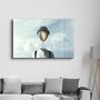 Autres décorations murales - Man With Hot Air Balloon Head | Glass Wall Art - ARTDESIGNA