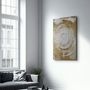 Autres décorations murales - Gold Circle V1 | Glass Wall Art - ARTDESIGNA