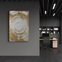 Autres décorations murales - Gold Circle V1 | Glass Wall Art - ARTDESIGNA
