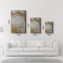 Autres décorations murales - Gold Circle V1 | Glass Wall Art - ARTDESIGNA