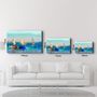 Other wall decoration - Boats Oil Painting | Glass Wall Art - ARTDESIGNA
