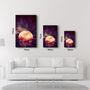 Autres décorations murales - Meteor Shower | Glass Wall Art - ARTDESIGNA