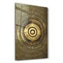 Autres décorations murales - Gold Circle V3 | Glass Wall Art - ARTDESIGNA