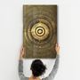 Autres décorations murales - Gold Circle V3 | Glass Wall Art - ARTDESIGNA