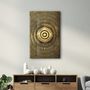 Autres décorations murales - Gold Circle V3 | Glass Wall Art - ARTDESIGNA