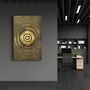 Autres décorations murales - Gold Circle V3 | Glass Wall Art - ARTDESIGNA