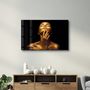 Other wall decoration - Beauty Woman With Golden Skin | Glass Wall Art - ARTDESIGNA