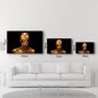 Other wall decoration - Beauty Woman With Golden Skin | Glass Wall Art - ARTDESIGNA