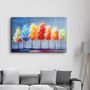 Other wall decoration - Colorful Trees 3 | Glass Wall Art - ARTDESIGNA