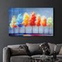 Other wall decoration - Colorful Trees 3 | Glass Wall Art - ARTDESIGNA