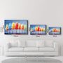 Other wall decoration - Colorful Trees 3 | Glass Wall Art - ARTDESIGNA