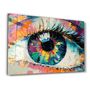 Autres décorations murales - Eye In Colors V2 | Glass Wall Art - ARTDESIGNA
