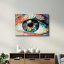 Autres décorations murales - Eye In Colors V2 | Glass Wall Art - ARTDESIGNA