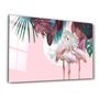 Other wall decoration - Greater Flamingo | Glass Wall Art - ARTDESIGNA