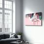 Other wall decoration - Greater Flamingo | Glass Wall Art - ARTDESIGNA