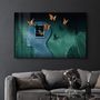 Autres décorations murales - Beauty Of Butterflies In The Mind | Glass Wall Art - ARTDESIGNA