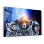 Autres décorations murales - Dog&Cat With Space Suits | Glass Wall Art - ARTDESIGNA