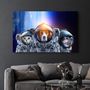 Autres décorations murales - Dog&Cat With Space Suits | Glass Wall Art - ARTDESIGNA