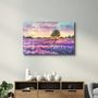 Other wall decoration - Sunset Meadow Painting | Glass Wall Art - ARTDESIGNA