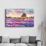 Other wall decoration - Sunset Meadow Painting | Glass Wall Art - ARTDESIGNA