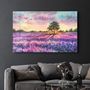 Other wall decoration - Sunset Meadow Painting | Glass Wall Art - ARTDESIGNA