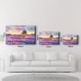 Other wall decoration - Sunset Meadow Painting | Glass Wall Art - ARTDESIGNA