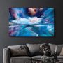 Autres décorations murales - Blue Clouds | Glass Wall Art - ARTDESIGNA