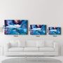 Autres décorations murales - Blue Clouds | Glass Wall Art - ARTDESIGNA