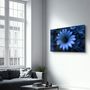 Other wall decoration - Blue Daisy | Glass Wall Art - ARTDESIGNA
