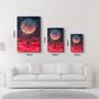 Autres décorations murales - Girl Swinging Under The Moon | Glass Wall Art - ARTDESIGNA