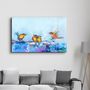 Autres décorations murales - Birds With Flower Painting | Glass Wall Art - ARTDESIGNA