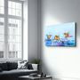 Autres décorations murales - Birds With Flower Painting | Glass Wall Art - ARTDESIGNA