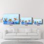 Autres décorations murales - Birds With Flower Painting | Glass Wall Art - ARTDESIGNA