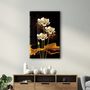 Autres décorations murales - The Golden Leaf Plant | Glass Wall Art - ARTDESIGNA