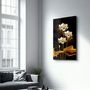 Autres décorations murales - The Golden Leaf Plant | Glass Wall Art - ARTDESIGNA