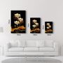 Autres décorations murales - The Golden Leaf Plant | Glass Wall Art - ARTDESIGNA