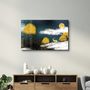 Autres décorations murales - Golden Trees | Glass Wall Art - ARTDESIGNA