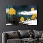 Autres décorations murales - Golden Trees | Glass Wall Art - ARTDESIGNA