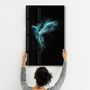 Other wall decoration - Turquoise Parrot | Glass Wall Art - ARTDESIGNA