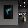 Other wall decoration - Turquoise Parrot | Glass Wall Art - ARTDESIGNA