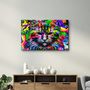Other wall decoration - Colorful Cat | Glass Wall Art - ARTDESIGNA