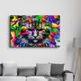 Other wall decoration - Colorful Cat | Glass Wall Art - ARTDESIGNA
