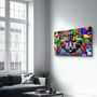 Other wall decoration - Colorful Cat | Glass Wall Art - ARTDESIGNA