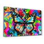 Autres décorations murales - Colorful Butterfly | Glass Wall Art - ARTDESIGNA
