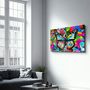 Autres décorations murales - Colorful Butterfly | Glass Wall Art - ARTDESIGNA