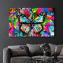 Autres décorations murales - Colorful Butterfly | Glass Wall Art - ARTDESIGNA
