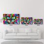 Autres décorations murales - Colorful Butterfly | Glass Wall Art - ARTDESIGNA