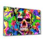 Autres décorations murales - Skull Graffiti Art | Glass Wall Art - ARTDESIGNA