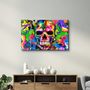 Other wall decoration - Skull Graffiti Art | Glass Wall Art - ARTDESIGNA