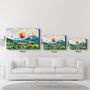 Other wall decoration - The Village Of Hot Air Balloon | Glass Wall Art - ARTDESIGNA
